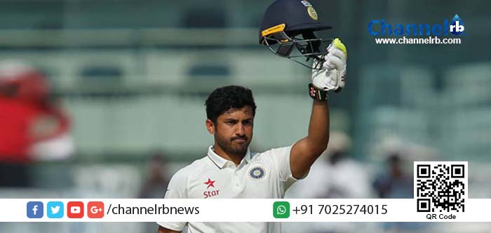 You are currently viewing കരുണ്‍ നായർക്കും ഇന്ത്യക്കും ചരിത്രനേട്ടം.