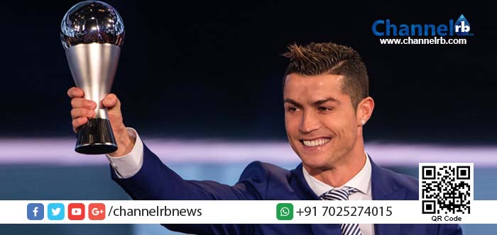 You are currently viewing മികച്ച ഫുട്‌ബോളര്‍ക്കുള്ള ‘ഫിഫ’ പുരസ്‌കാരം സ്വന്തമാക്കി ക്രിസ്റ്റ്യാനോ റൊണാള്‍ഡോ.