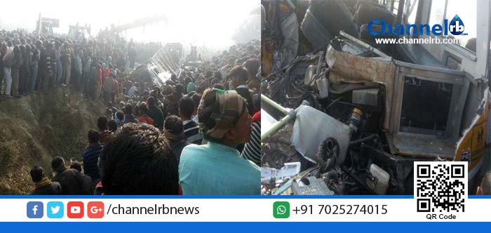 You are currently viewing ഉത്തര്‍പ്രദേശില്‍ സ്‌കൂള്‍ബസ്സ് ട്രക്കിലിടിച്ച് 25 കുട്ടികള്‍ മരിച്ചു.