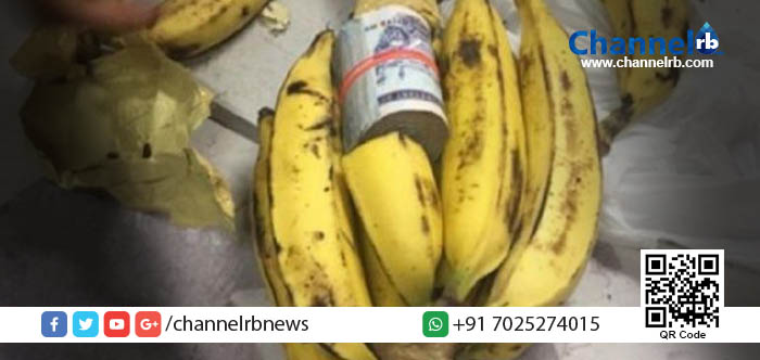 You are currently viewing നേന്ത്രപ്പഴത്തില്‍ വിദേശ കറന്‍സി ഒളിപ്പിച്ച് കടത്താന്‍ ശ്രമിച്ച രണ്ടുപേര്‍ അറസ്റ്റില്‍.