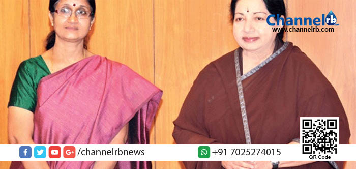 You are currently viewing ജയലളിതയുടെ വിശ്വസ്തയായിരുന്ന ഷീലാ ബാലകൃഷ്ണന്‍ ഐ.എ.എസ് രാജി വച്ചു.