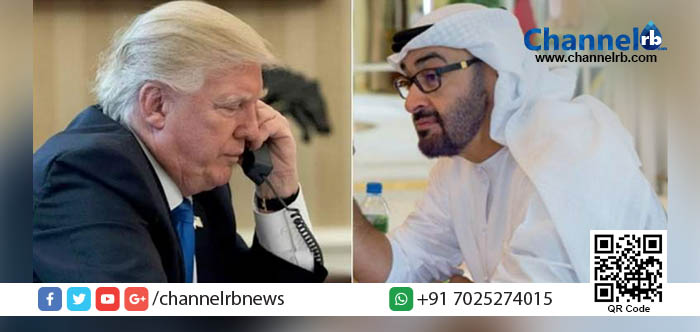 You are currently viewing ഉഭയകക്ഷി ബന്ധം മെച്ചപ്പെടുത്തല്‍; ട്രമ്പും അബുദാബി കിരീടാവകാശിയും തമ്മില്‍ ചര്‍ച്ച നടത്തി.