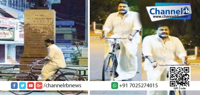You are currently viewing മറക്കാനാകാത്ത ഓര്‍മ്മകളെ വീണ്ടുമുണര്‍ത്തി മോഹന്‍ലാലിന്റെ സൈക്കിള്‍ സവാരി.