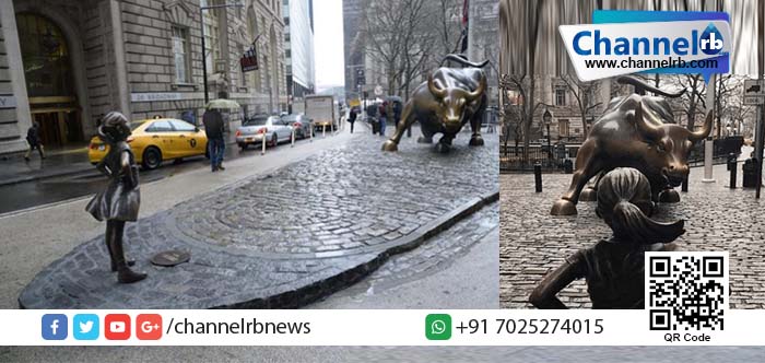 You are currently viewing കൂറ്റന്‍ കാളയ്ക്ക് മുന്നില്‍ തുറിച്ച് നോക്കി ധൈര്യത്തോടെ നില്‍ക്കുന്ന പെണ്‍കുട്ടി: ഈ പ്രതിമ സ്ത്രീ ശക്തിയുടെ പ്രതീകം.