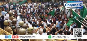 Read more about the article കാസര്‍കോട്ട് യൂത്ത് ലീഗിന്റെ പോലീസ് സ്‌റ്റേഷന്‍ മാര്‍ച്ചില്‍ സംഘര്‍ഷം.