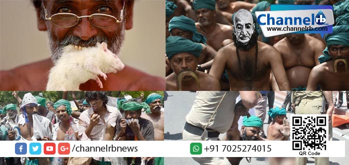 Read more about the article രാജ്യം ഇന്നേവരെ കണ്ടിട്ടില്ലാത്ത സമരമുറകളുമായി തമിഴ് നാട്ടിലെ കര്‍ഷകര്‍.