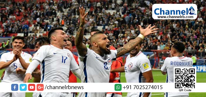 You are currently viewing ഷൂട്ടൗട്ടിലൂടെ പോര്‍ച്ചുഗലിനെ തകര്‍ത്ത് ചിലി കോണ്‍ഫെഡറേഷന്‍ കപ്പിന്റെ ഫൈനലില്‍.