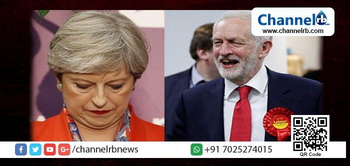 You are currently viewing തെരേസ മേയുടെ പ്രതീക്ഷകള്‍ക്ക് തിരിച്ചടിയായി ബ്രിട്ടനില്‍ തൂക്കുസഭ