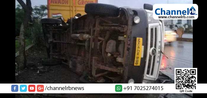 You are currently viewing വിവാഹ സംഘം സഞ്ചരിച്ച ടെമ്പോ ട്രാവലർ അപകടത്തിൽ പെട്ട് ഏഴ് മരണം; ഒന്‍പത് പേര്‍ക്ക് പരിക്കേറ്റു, അപകടം വരുത്തിയത് തെറ്റായ ദിശയില്‍ വന്ന ടാങ്കര്‍ ലോറി.