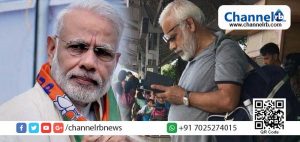 Read more about the article റെയിൽവേ സ്റ്റേഷനിലെ മോദി താടിവടിക്കുന്നു; ബി. ജെ. പി യുടെ രാഷ്ട്രീയം ഇഷ്ടമല്ലെങ്കിലും മോദിയോട് വലിയ താല്‍പര്യമാണെന്നും ഈ കണ്ണൂരുകാരൻ