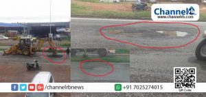 Read more about the article കുഴി പിന്നെയും കുഴി; നാട്ടുകാരുടെ കണ്ണില്‍ പൊടിയിട്ട് കാസര്‍കോട് നഗരത്തില്‍ അധികൃതരുടെ അറ്റകുറ്റപ്പണി