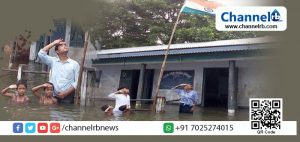 Read more about the article ഇവര്‍ക്ക് ഒരുലൈക്ക്, വെള്ളപ്പൊക്കം വകവയ്ക്കാതെ ഒരു സ്വാതന്ത്ര്യദിനാഘോഷം