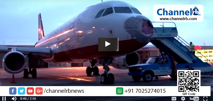 You are currently viewing കോഴിമുട്ടയുടെ വലിപ്പമുള്ള മഞ്ഞുകഷ്ണങ്ങള്‍ പെയ്തു; ആലിപ്പഴവര്‍ഷത്തില്‍ വിമാനം തകര്‍ന്നു, 121 യാത്രക്കാരുടെ ജീവന്‍ സാഹസികമായി രക്ഷിച്ച് പൈലറ്റ്