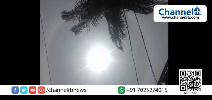 You are currently viewing ആകാശ കാഴ്ചയില്‍ വിരുന്നൊരുക്കി സൂര്യന് ചുറ്റും വര്‍ണ വലയം; ഇതിന്റെ പിന്നിലെ രഹസ്യമെന്ത്?