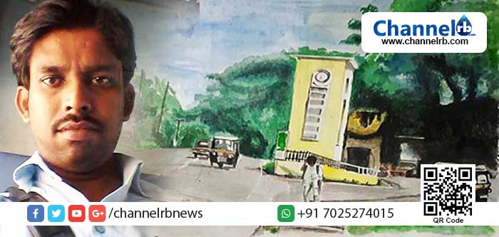 You are currently viewing കാസര്‍കോട് ക്ലോക്ക് ടവറിന്റെ ചിത്രം ക്യാന്‍വാസില്‍ വരച്ച് ഫേസ് ബുക്കിലിട്ടു; പിന്നെ പത്മരാജനെ തേടിയെത്തിയത്…