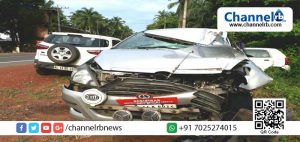 Read more about the article കേന്ദ്രസര്‍വകലാശാല രജിസ്ട്രാറുടെ കാറില്‍ ലോറിയിടിച്ചു; കാറിലുണ്ടായിരുന്നവര്‍ രക്ഷപ്പെട്ടത് തലനാരിഴയ്ക്ക്