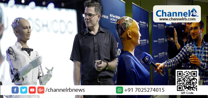 You are currently viewing ലോകത്തില്‍ ആദ്യമായി യന്ത്രമനുഷ്യന് പൌരത്വം; തനിക്ക് സൗദി പൗരത്വം ലഭിച്ചുവെന്ന് വെളിപ്പെടുത്തിയത് സോഫിയ എന്ന റോബോട്ട്