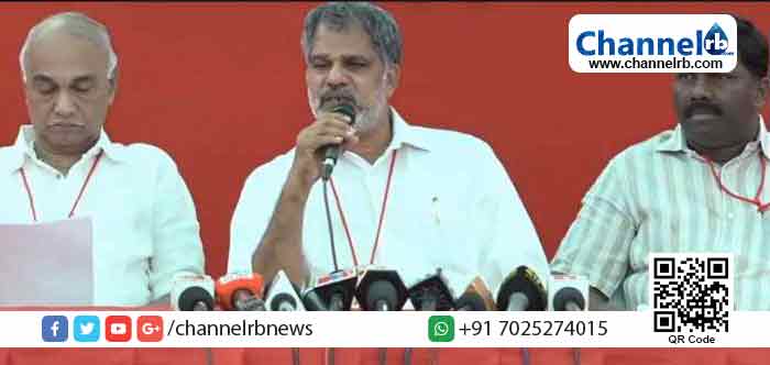 You are currently viewing വര്‍ഗീയതയുടെ സ്വാധീനം വളര്‍ത്താനാണ് ആര്‍എസ്എസ് ശ്രമിക്കുന്നത്; തെരഞ്ഞെടുപ്പ് വാഗ്ദാനങ്ങള്‍ വേഗത്തില്‍ നടപ്പാക്കണമെന്ന് സി.പി.എം സംസ്ഥാന സമ്മേളനം