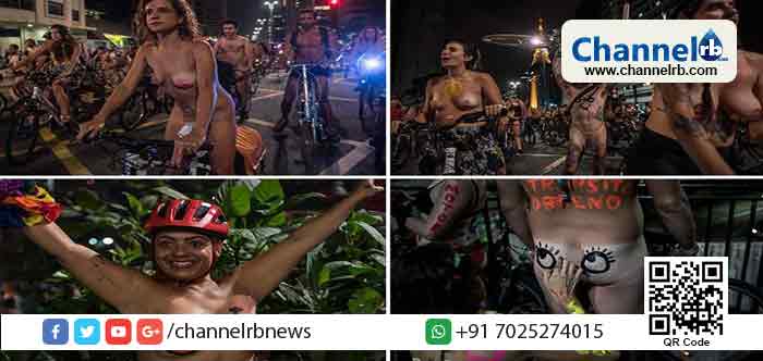 You are currently viewing നിങ്ങളുടെ തിരക്ക് ഞങ്ങളുടെ ജീവനെടുക്കുന്നു; സൈക്കിള്‍ യാത്രക്കാരുടെ സുരക്ഷക്കായി പൂര്‍ണ നഗ്നരായി റാലി നടത്തി സൈക്കിള്‍ യാത്രികരുടെ പ്രതിഷേധം