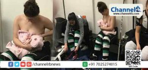 Read more about the article ഹോക്കി കളിയിലെ ഇടവേളകളില്‍ കുഞ്ഞിനെ മുലയൂട്ടി ഹോക്കി താരം; ചിത്രങ്ങള്‍ വൈറല്‍