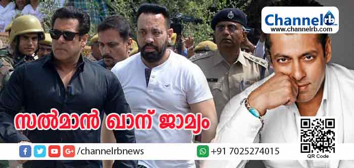 You are currently viewing കൃഷ്ണ മൃഗത്തെ വേട്ടയാടിയ കേസില്‍ ബോളിവുഡ് താരം സല്‍മാന്‍ ഖാന് ജാമ്യം; അമ്പതിനായിരം രൂപയുടെ ബോണ്ടില്‍ കോടതി കനിഞ്ഞു