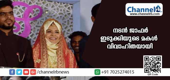 Read more about the article നടന്‍ ജാഫര്‍ ഇടുക്കിയുടെ മകള്‍ വിവാഹിതയായി