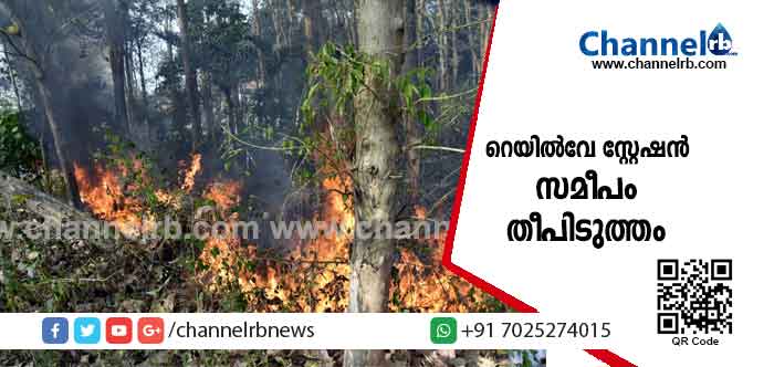 You are currently viewing കാസർകോട് റെയിൽവേ സ്റ്റേഷൻ സമീപം തീപിടുത്തം