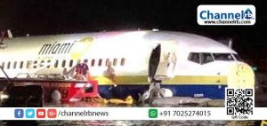 Read more about the article 136 പേരുമായി ലാന്‍ഡ് ചെയ്ത ബോയിംഗ് 737 യാത്രാവിമാനം തെന്നിമാറി നദിയില്‍ വീണു