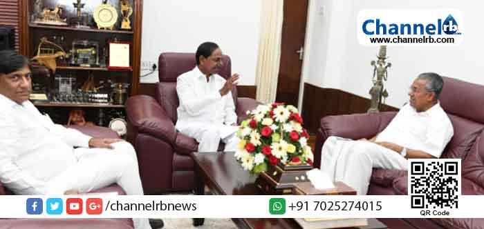 You are currently viewing ‘ഫെഡറല്‍ ഫ്രണ്ട്’: ബി. ജെ. പി – കോണ്‍ഗ്രസ് വിരുദ്ധ മൂന്നാം മുന്നണിയുടെ സാധ്യതകളുമായി തെലങ്കാന മുഖ്യമന്ത്രി പിണറായി വിജയനുമായി കൂടിക്കാഴ്ച നടത്തി