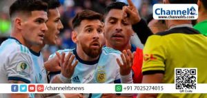 Read more about the article കോപ്പയില്‍ നടത്തിയ വിവാദ പരാമര്‍ശം വിനയായി : രാ​ജ്യാ​ന്ത​ര ഫു​ട്ബോ​ളി​ൽ നിന്നും മെ​സി​ക്ക് മൂ​ന്നു മാ​സം വി​ല​ക്ക്