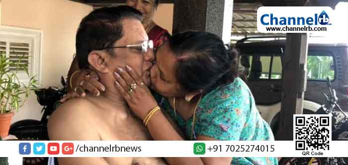 You are currently viewing വിവാഹവാര്‍ഷികം, ജഗതിക്ക് സ്‌നേഹചുംബനവുമായി ഭാര്യ ശോഭ; ചിത്രം വൈറൽ