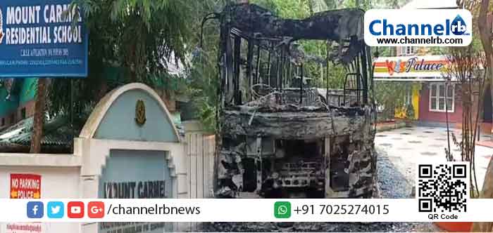 You are currently viewing തിരുവനന്തപുരത്ത് സ്വകാര്യ സ്കൂളിനെതിരെ സാമൂഹ്യവിരുദ്ധരുടെ ആക്രമണം; ഒരു സ്കൂള്‍ ബസ് കത്തിച്ചു; ഏഴ് ബസുകൾ അടിച്ചുതകർത്തു