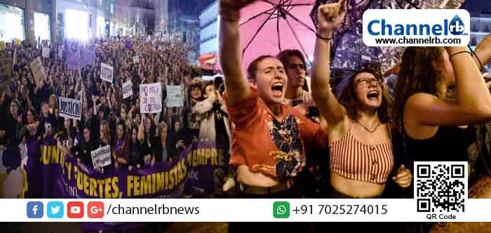 You are currently viewing സ്ത്രീകള്‍ക്ക്നേരെ അതിക്രമങ്ങൾ വർദ്ധിക്കുന്നു; രാഷ്ട്രീയ നേതൃത്വവും മാധ്യങ്ങളും നിസംഗത പുലര്‍ത്തുന്നു; സ്ത്രീകള്‍ തെരുവിലിറങ്ങി; സ്പെയ്നില്‍ ‘ഫെമിനിസ്റ്റ് അടിയന്തരാവസ്ഥ’; പിന്തുണയുമായി  പ്രധാനമന്ത്രിയും