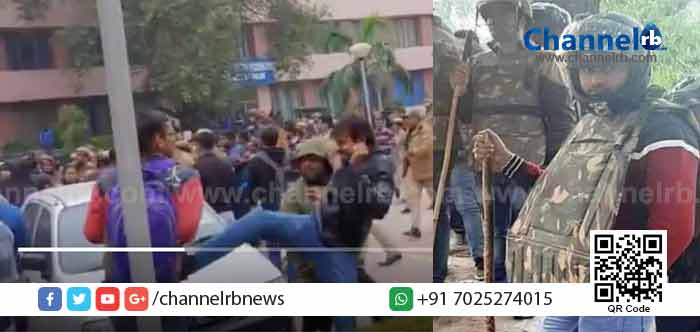 You are currently viewing പോലീസിനൊപ്പം ചേർന്ന് വിദ്യാര്‍ഥികളെ മർദ്ദിച്ചത് എ.ബി.വി.പി പ്രവർത്തകർ; കൂടുതൽ തെളിവുകൾ പുറത്ത് വന്നു; നാണം കേട്ട് ബി.ജെ.പി