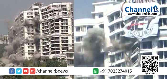 You are currently viewing കണ്ണടച്ചു തുറക്കുന്ന സമയം;  ഹോളിഫെയ്ത്ത് ഫ്‌ളാറ്റ് നിലംപതിച്ചു; പിന്നാലെ ഇരട്ട കെട്ടിടങ്ങളും പൊടിയായി; പൊളിക്കൽ വിജയകരമായിരുന്നെന്ന് സ്ഫോടനം നടത്തിയ എഡിഫൈസ് കമ്പനി എം.ഡി