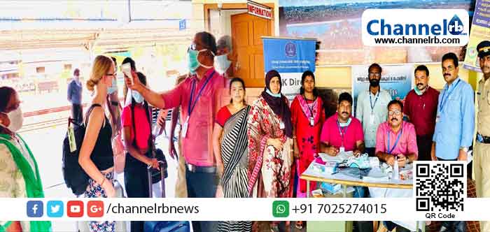 Read more about the article കോവിഡ് 19: കാസര്‍കോട് റെയില്‍വേ സ്റ്റേഷനിലെ ആരോഗ്യം -പോലീസ് സംയുക്ത പരിശോധന യാത്രക്കാര്‍ക്ക്  ഉപകാര പ്രദമാകുന്നു
