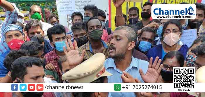 You are currently viewing മണ്ണെണ്ണ ഒഴിച്ച് ആത്മഹത്യ ഭീഷണിയുമായി പി.എസ്.സി ഉദ്യോഗാർത്ഥികൾ; സംസ്ഥാന സെക്രട്ടേറിയറ്റിന് മുന്നില്‍ നടന്നത് നാടകീയ പ്രതിഷേധം