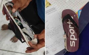 Read more about the article ബ്ലൂടൂത്ത് ചെരുപ്പ് ഉപയോഗിച്ച് സര്‍ക്കാര്‍ സ്കൂള്‍ അധ്യാപക പരീക്ഷയിൽ കോപ്പിയടി; അഞ്ച് പേർ അറസ്റ്റിൽ