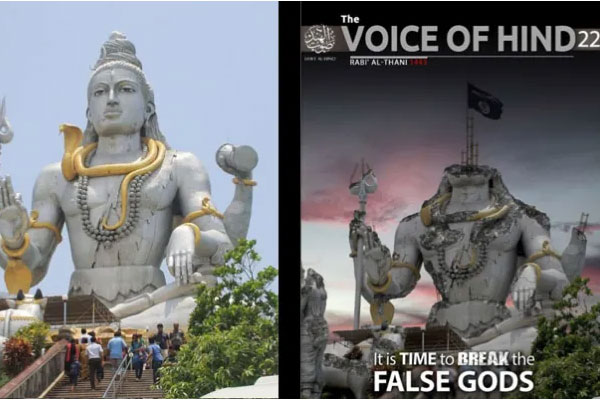 Read more about the article വ്യാജദൈവങ്ങളെ തകര്‍ക്കാന്‍ സമയമായി; ഇന്ത്യയിലെ വിഗ്രഹങ്ങള്‍ നശിപ്പിക്കാന്‍ ആഹ്വാനവുമായി ഐസിസ്