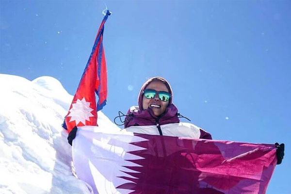 Read more about the article എ​വ​റ​സ്​​റ്റ് കൊ​ടു​മു​ടി​യെ​ക്കാ​ൾ പ്ര​യാ​സ​മേ​റി​യ​ അ​മാ ദ​ബ്​​ലാം കൊ​ടു​മു​ടി കീ​ഴ​ട​ക്കി ഖ​ത്ത​ർ പ​ർ​വ​താ​രോ​ഹ​ക