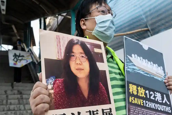 Read more about the article ലോകത്താദ്യമായി കോവിഡ് വാര്‍ത്ത പുറത്തുവിട്ട ചൈനീസ് മാധ്യമപ്രവര്‍ത്തക ജയിലില്‍ മരണത്തിൻ്റെ  വക്കിൽ