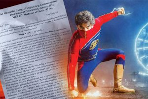 Read more about the article ‘മിന്നല്‍ മുരളിക്ക് കുളിക്കാനുള്ള വെള്ളം എത്ര ഡിഗ്രി സെല്‍ഷ്യസില്‍ തിളയ്ക്കും’; എഞ്ചിനീയറിങ് ചോദ്യ പേപ്പറിൽ ഇടം നേടി ‘മിന്നല്‍ മുരളി’