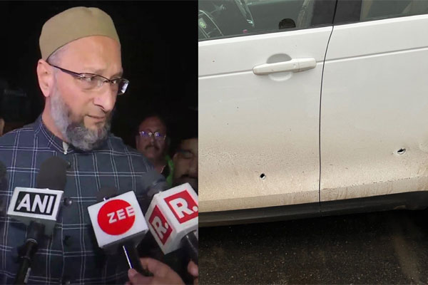 Read more about the article യു.പിയിൽ ഒവൈസിക്ക് നേരെ ആക്രമണം; 4 റൗണ്ട് വെടിയുതിർത്തു; ഒരാള്‍ അറസ്റ്റില്‍