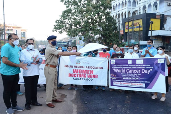 Read more about the article ലോക കാൻസർ  ദിനം; കാസർകോട് ടൗണിൽ കൂട്ടനടത്തം സംഘടിപ്പിച്ചു