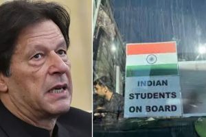 Read more about the article ഉക്രൈനിൽ നിന്നും രക്ഷപ്പെടാൻ ഇന്ത്യയുടെ പതാക ആശ്രയം; ‘ഭാരത് മാതാ കി ജയ്’ വിളിച്ച് പാകിസ്താൻ വിദ്യാർത്ഥികൾ