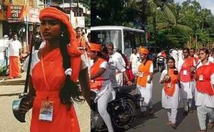 Read more about the article വാളും ആയുധങ്ങളുമേന്തി പൊതുനിരത്തിലിറങ്ങി; വിശ്വഹിന്ദു പരിഷത്ത് വനിതാ പ്രവർത്തകർക്കെതിരെ പോലീസ് കേസെടുത്തു