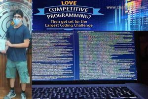 Read more about the article ലോകത്തിലെ ഏറ്റവും വലിയ കോഡിംഗ് മത്സരത്തില്‍ വിജയിച്ച്‌ ഇന്ത്യന്‍ വിദ്യാര്‍ത്ഥി;87 രാജ്യങ്ങള്‍, പോരാടി ജയിക്കാനും ഒരു ലക്ഷത്തിലധികം മത്സരാര്‍ത്ഥികള്‍