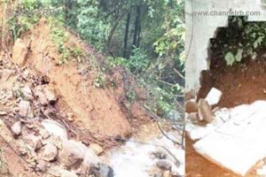 Read more about the article മലയോരത്ത് കനത്ത മഴ; വെള്ളരിക്കുണ്ടിൽ വായിക്കാനത്ത് മണ്ണിടിച്ചിൽ, ആളപായമില്ല