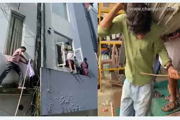 You are currently viewing വയനാട് എം.പി രാഹുൽ ഗാന്ധിയുടെ ഓഫീസിലേക്ക് എസ്എഫ്ഐയുടെ മാർച്ച്; ഉപകരണങ്ങള്‍ അടിച്ചു തകര്‍ത്തു, മുഖ്യമന്ത്രി മറുപടി പറയണമെന്ന് കോൺഗ്രസ്