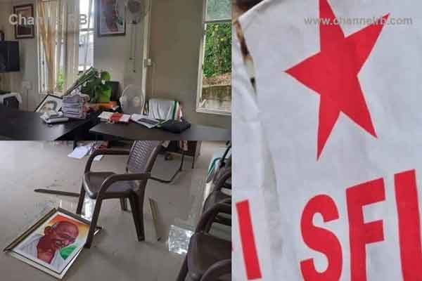 You are currently viewing എസ്.എഫ്.ഐ ജില്ലാ സെക്രട്ടറിയും പ്രസിഡണ്ടും അടക്കം 25 പേര്‍ അറസ്റ്റില്‍; രാഹുല്‍ ഗാന്ധിയുടെ ഓഫീസ് ആക്രമണം, കല്‍പ്പറ്റ ഡി.വൈ.എസ്.പിക്ക് സസ്‍പെന്‍ഷനും